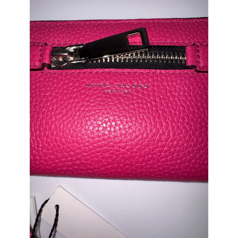 Marc Jacobs Recruit Zip Around Wallet Begonia Pink Leather M0008455 NWT - Picture 4 of 10